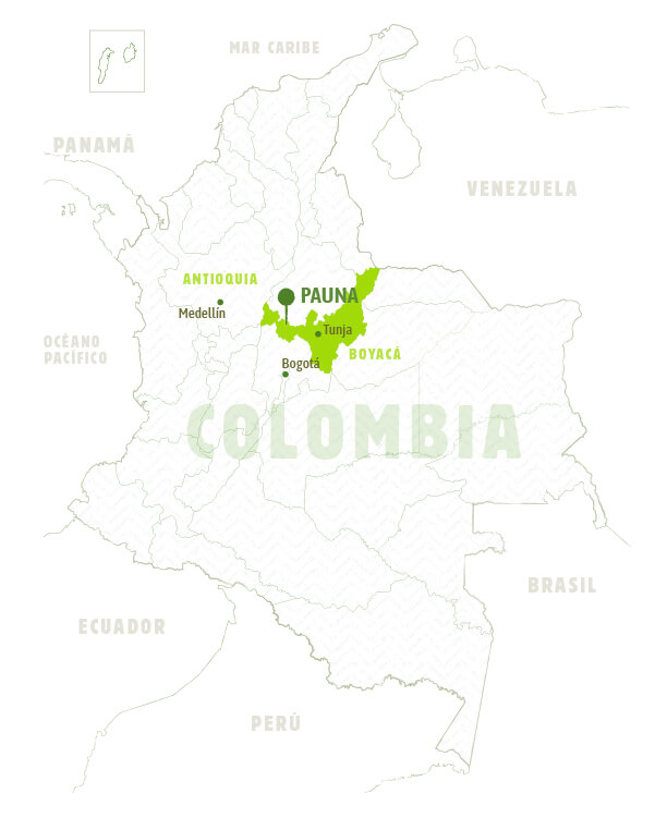 Mapa Colombia - Boyacá