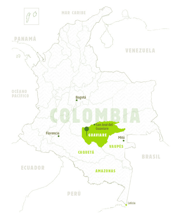 Mapa Colombia - Guaviare