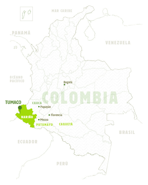 Mapa Colombia - Tumaco